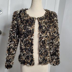 Alberto Makali Embellished Beaded 1-Clasp Open Top Women's Size Medium